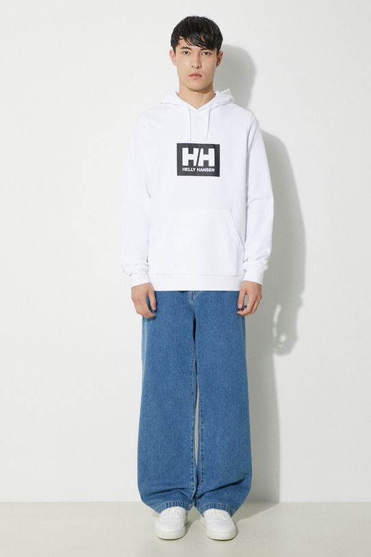 Βαμβακερή μπλούζα Helly Hansen 53289 λευκό SS24
