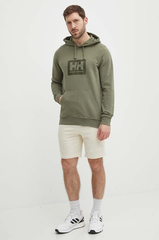 Бавовняна кофта Helly Hansen 53289 зелений SS24