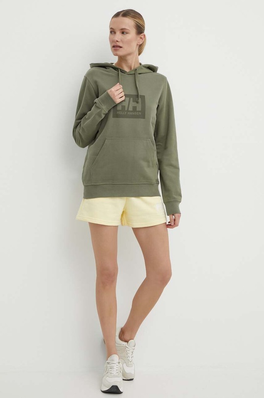 Oblečenie Bavlnená mikina Helly Hansen 53289 zelená