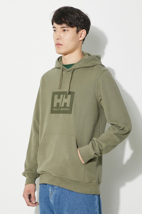 Helly Hansen felpa in cotone verde 53289