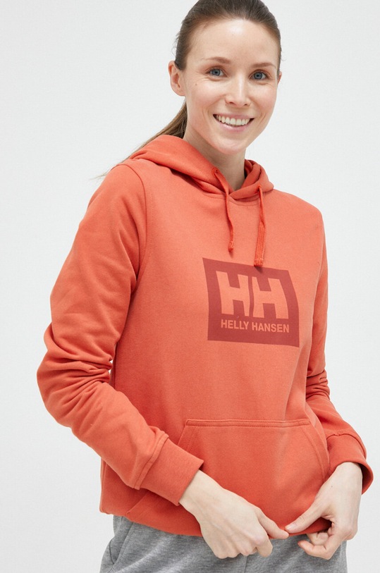 Helly Hansen bluza bawełniana 53289 pomarańczowy