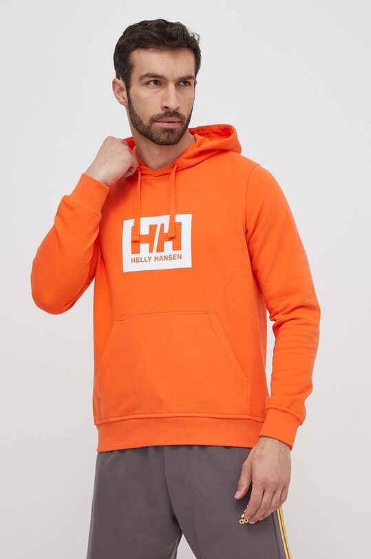 Бавовняна кофта Helly Hansen помаранчевий 53289