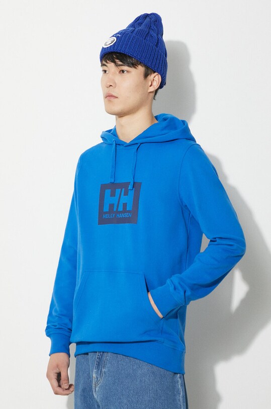 Helly Hansen felpa in cotone blu 53289