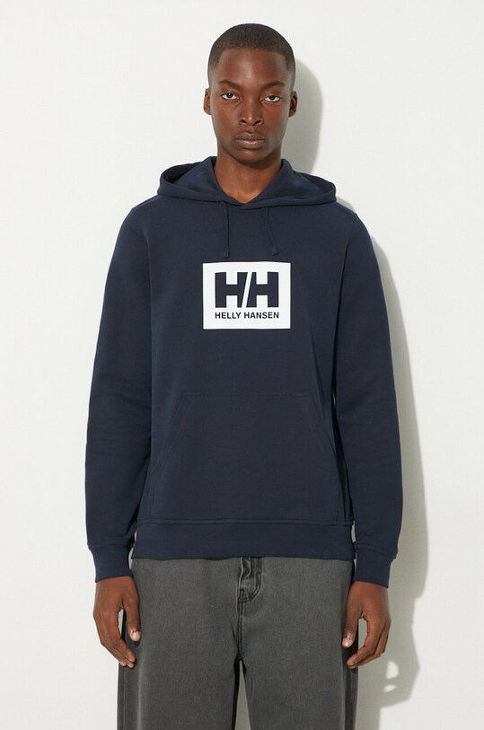 Памучен суичър Helly Hansen тъмносин 53289