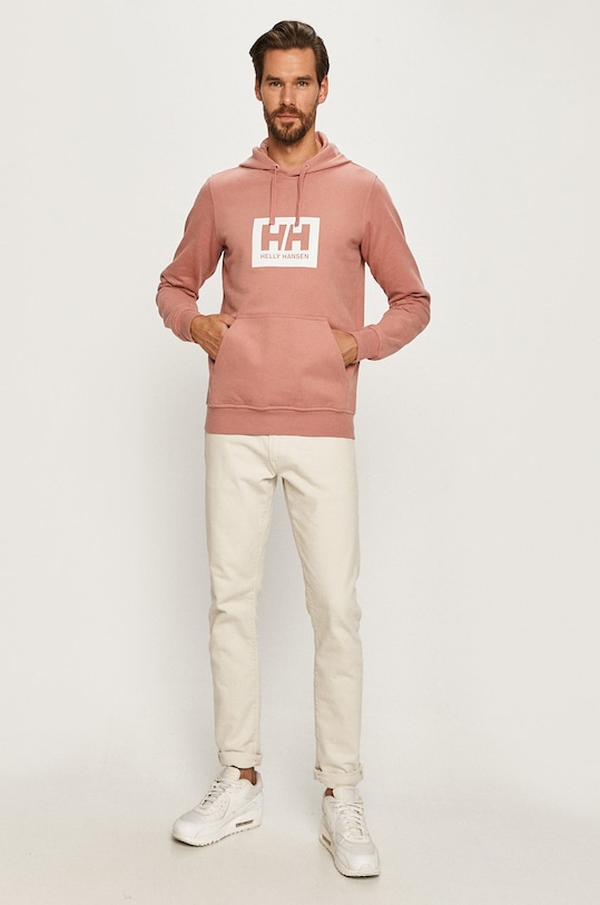 Bavlněná mikina Helly Hansen 53289 růžová SS24