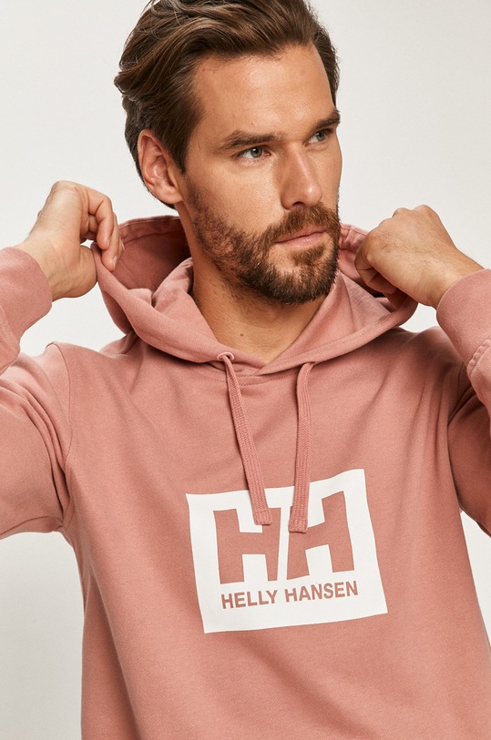 Bavlněná mikina Helly Hansen 53289 růžová