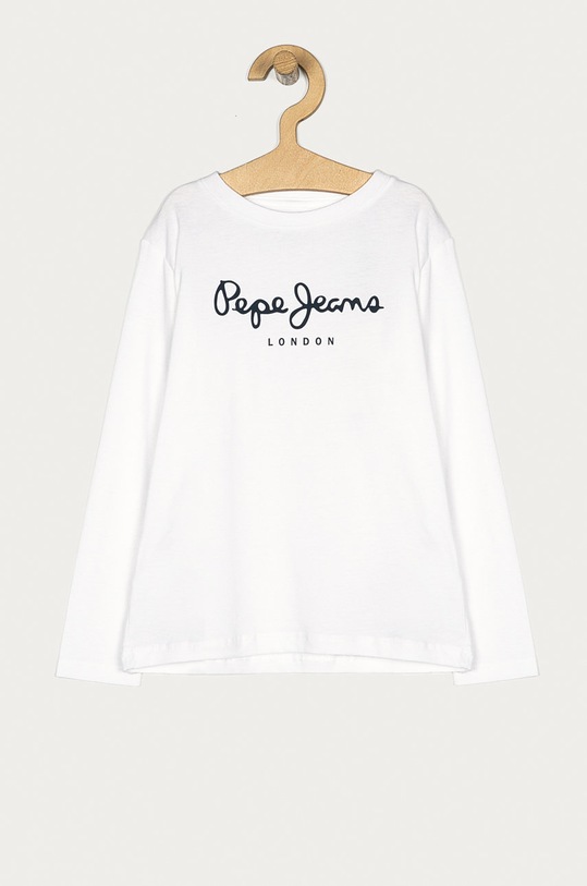 Pepe Jeans - Дитячий лонгслів Herman 92-122 cm бавовна білий PB502359