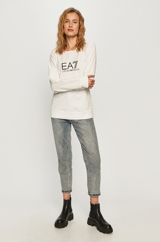 EA7 Emporio Armani - Mikina 8NTM39.TJ31Z bílá AA00