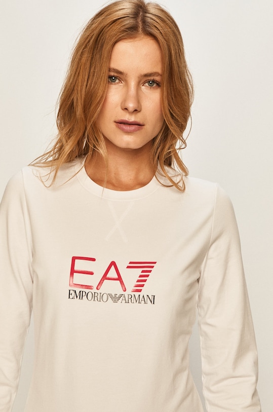 EA7 Emporio Armani - Mikina bílá 8NTM39.TJ31Z