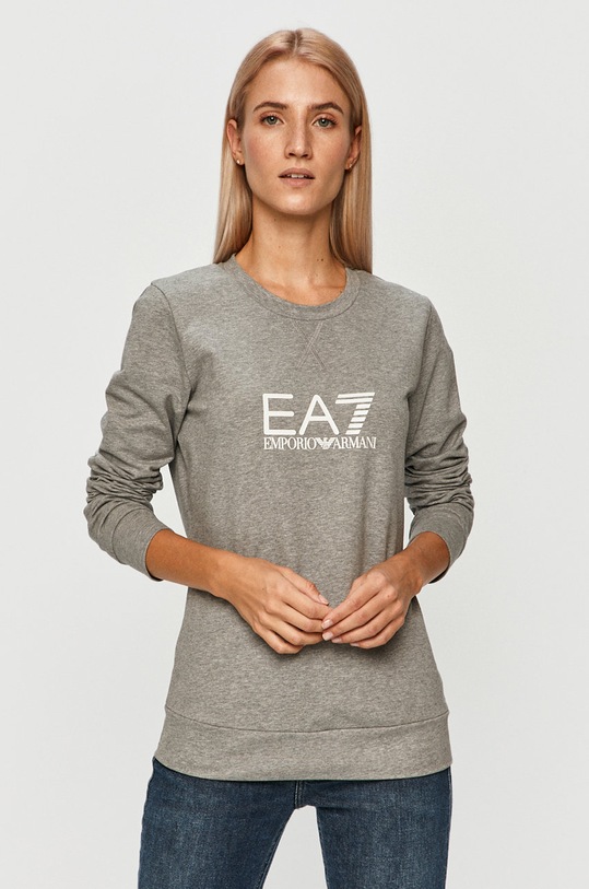 EA7 Emporio Armani - Mikina bez kapuce šedá 8NTM39.TJ31Z