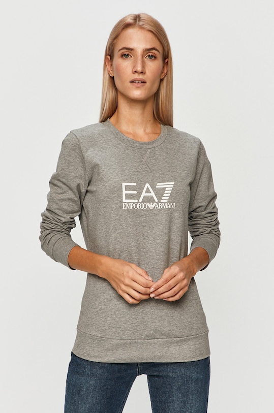 Dukserica EA7 Emporio Armani s elastinom siva 8NTM39.TJ31Z
