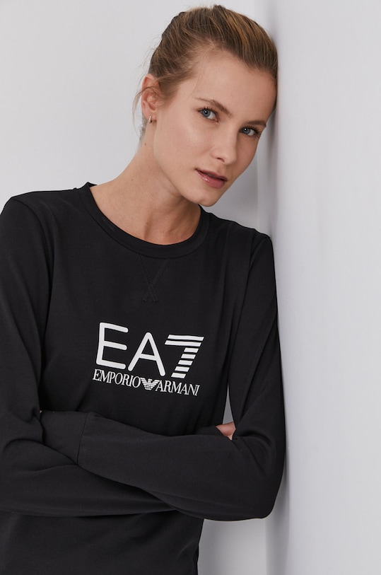 EA7 Emporio Armani - Bluza 8NTM39.TJ31Z z elastanem czarny 8NTM39.TJ31Z