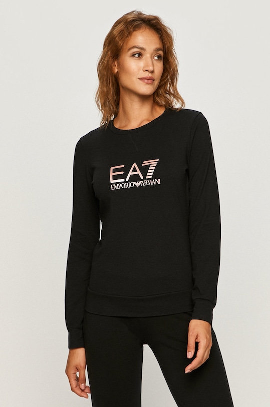 EA7 Emporio Armani - Bluza 8NTM39.TJ31Z z elastanem czarny 8NTM39.TJ31Z