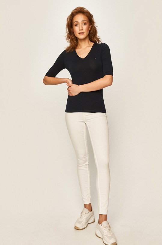 Tommy Hilfiger - Bluza WW0WW27963 bleumarin SS21