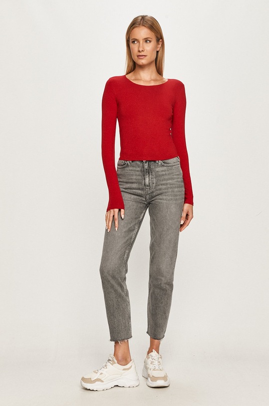 Tally Weijl - Longsleeve STSCOLISI2 rosu AW20