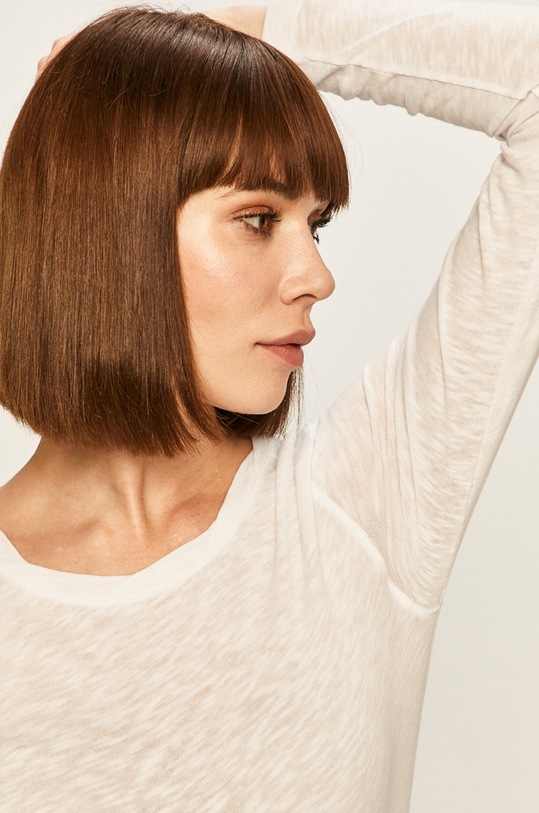 Marc O'Polo - Tričko s dlouhým rukávem bílá B01226152033