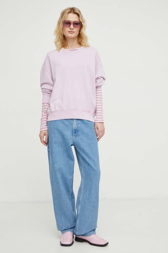 Tričko s dlouhým rukávem Marc O'Polo M02219652597 růžová AA00