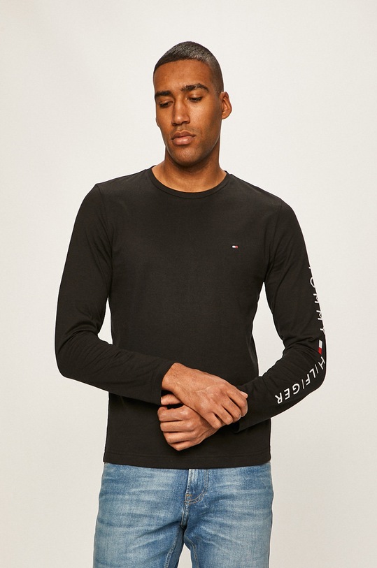 Tommy Hilfiger - Longsleeve negru MW0MW12514