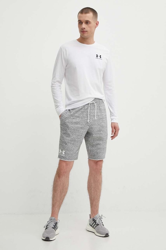 Under Armour longsleeve 1329585 biały SS24