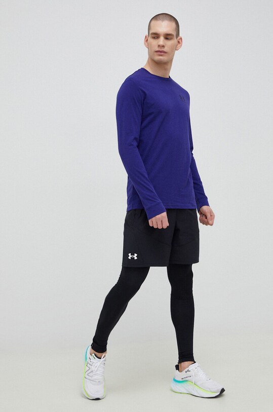Under Armour longsleeve 1329585 fioletowy SS24