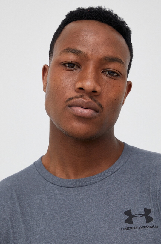 Tričko s dlhým rukávom Under Armour okrúhly sivá 1329585