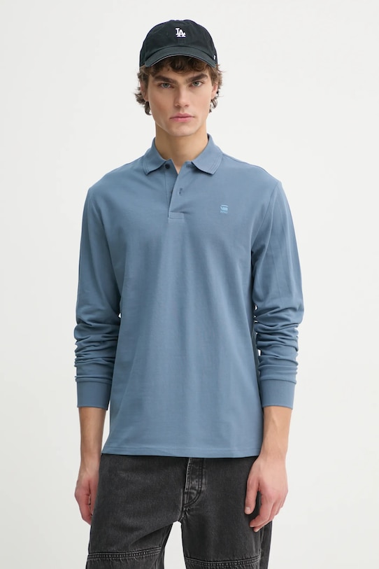 G-Star longsleeve z elastanem niebieski D14141.5864