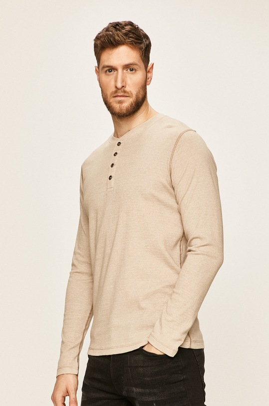 Premium by Jack&Jones - Tričko s dlouhým rukávem kulatý šedá 12166344