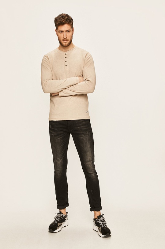 Premium by Jack&Jones - Tričko s dlouhým rukávem 12166344 šedá SS20