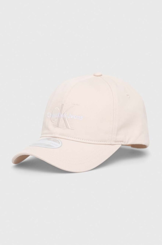 Καπέλο Calvin Klein Jeans βαμβάκι μπεζ K60K606624