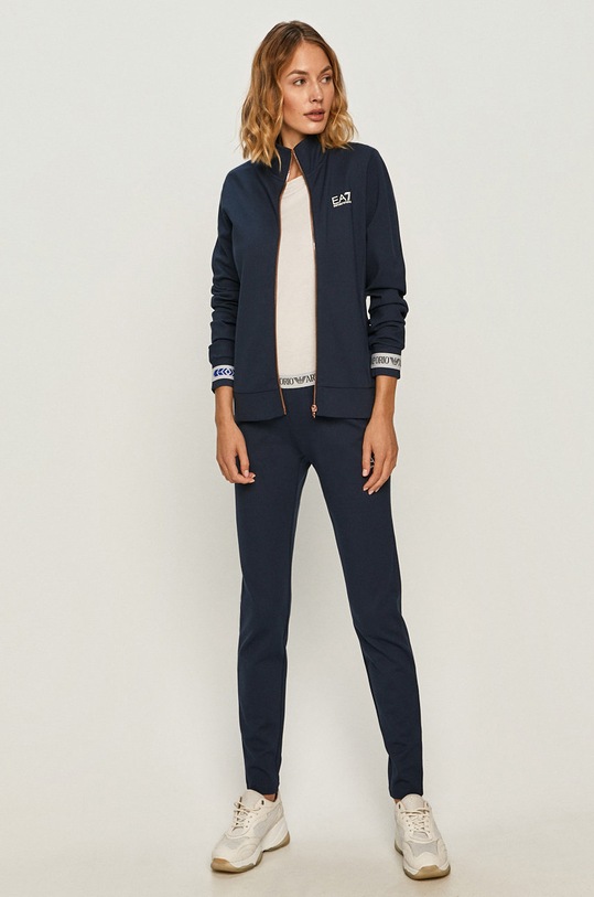 EA7 Emporio Armani - Tepláková súprava pletenina tmavomodrá 3HTV82.TJU6Z