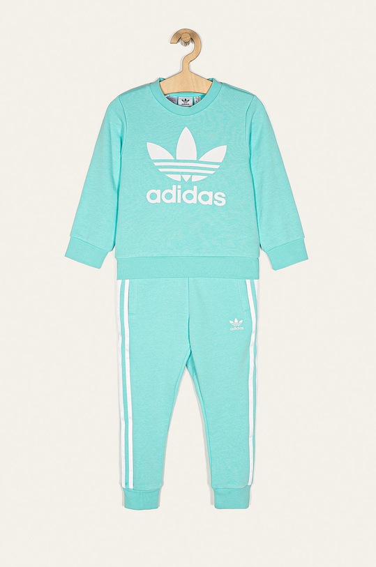 adidas Originals - Gyerek melegítő 104-128 cm FM5624 aplikációval türkiz FM5624