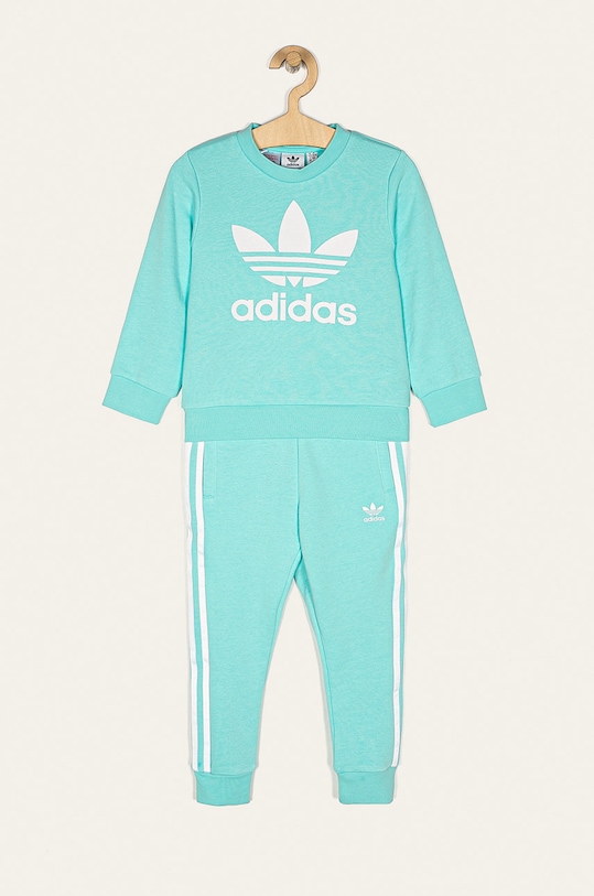 adidas Originals - Gyerek melegítő 104-128 cm FM5624 aplikációval türkiz FM5624