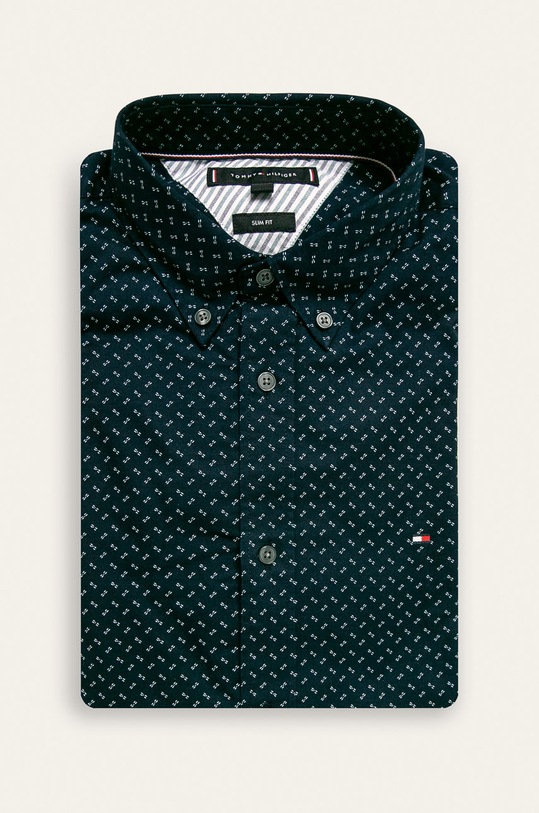 Tommy Hilfiger - Camasa cu modele bleumarin MW0MW12173