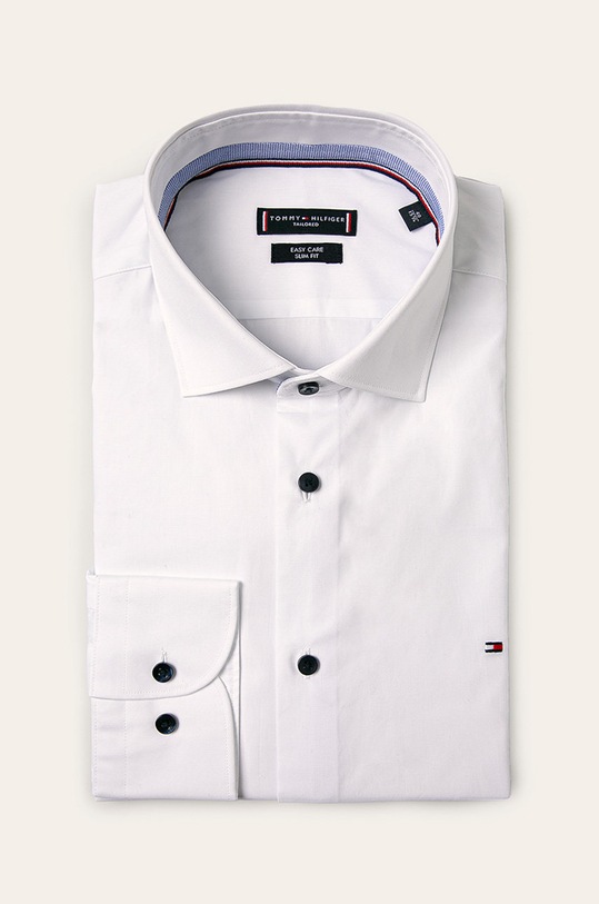 Tommy Hilfiger Tailored - Košeľa slim biela TT0TT06391