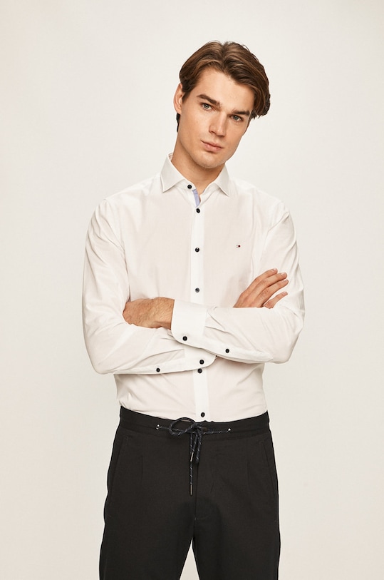 Tommy Hilfiger Tailored - Košeľa TT0TT06391 biela AA00
