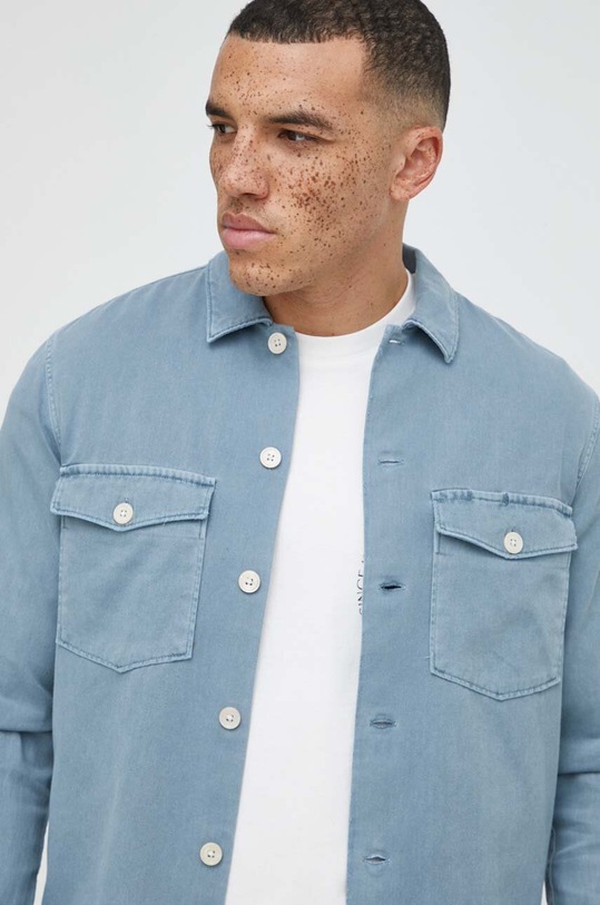 AllSaints pamut ing pamut kék MS050P