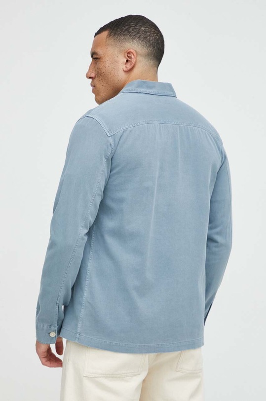 Ruházat AllSaints pamut ing MS050P kék