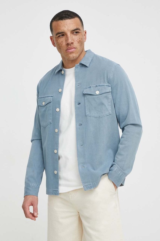 AllSaints pamut ing kék MS050P