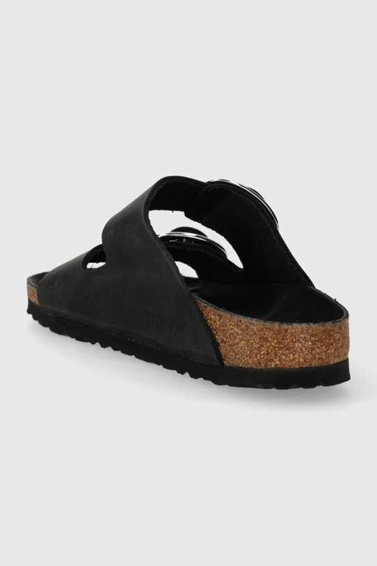 Взуття Шкіряні шльопанці Birkenstock Arizona Big Buckle 1011075 чорний