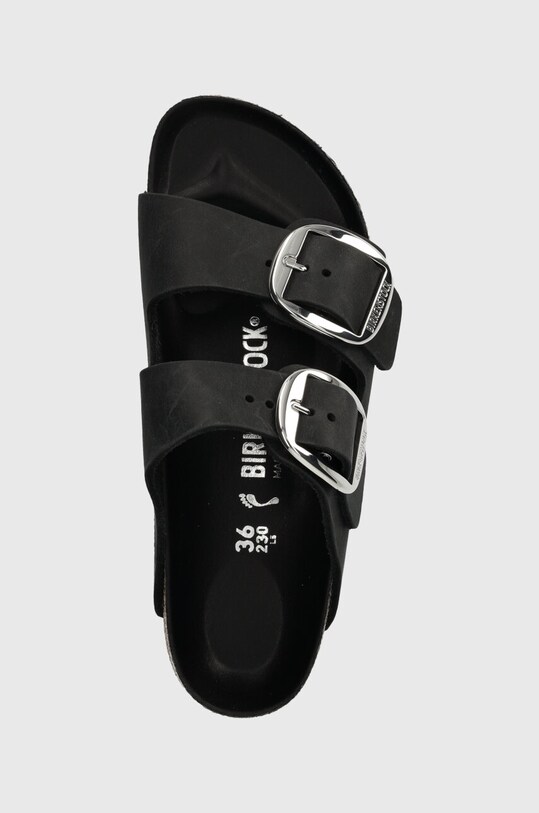 Кожаные шлепанцы Birkenstock Arizona Big Buckle чёрный 1011075