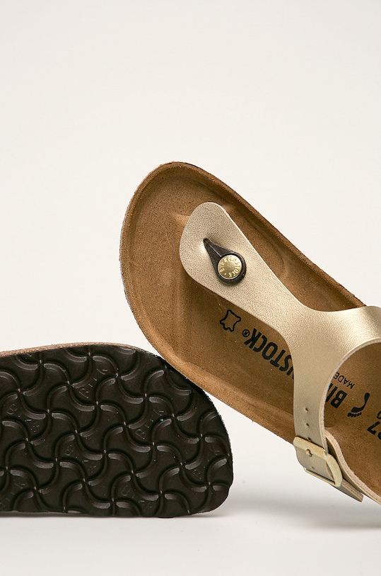 Šľapky Birkenstock Gizeh zlatá 1016109