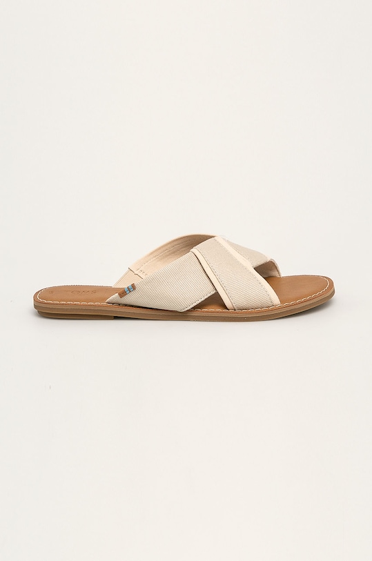 Toms - Šľapky Viviana textilný béžová 10015096