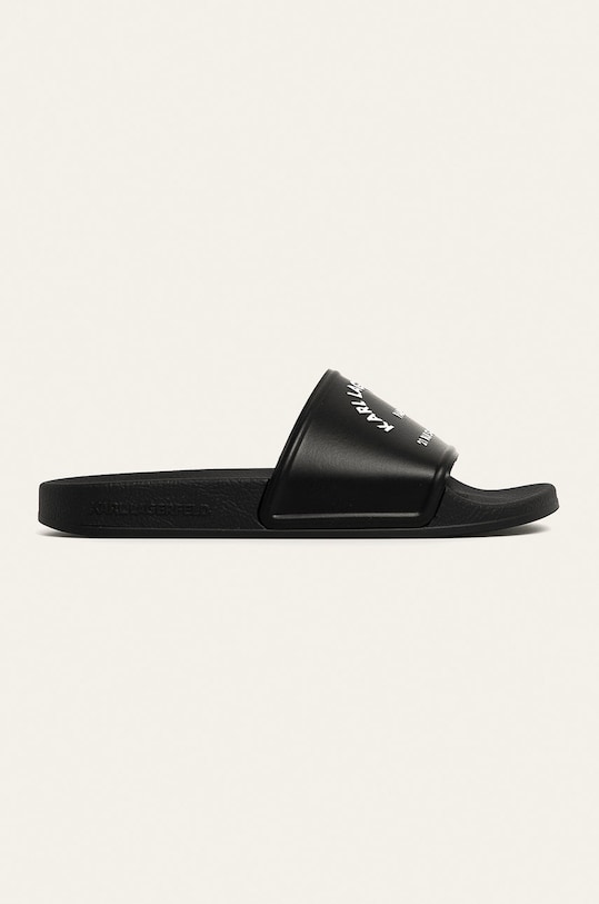 Karl Lagerfeld - Klapki KONDO syntetyczny czarny KL80908