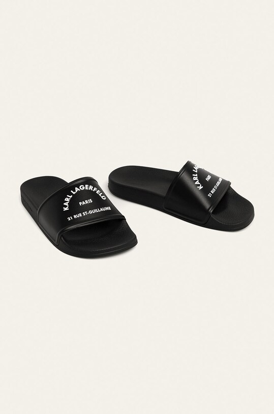 Karl Lagerfeld - Klapki KONDO KL80908 czarny SS20