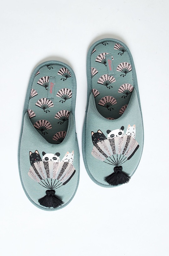 Obuv Etam - Papuče Jihan 651550244 zelená