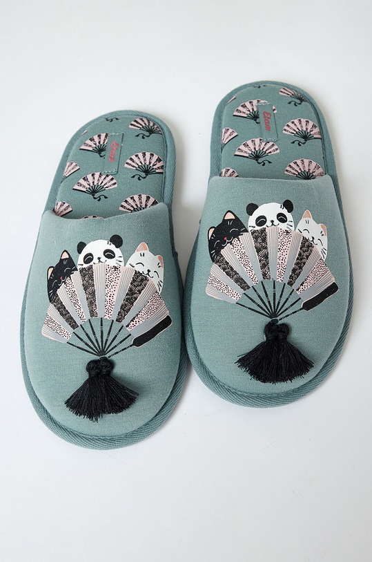 Etam - Papuče Jihan zelená 651550244