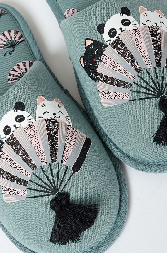 Etam - Papuče Jihan 651550244 zelená