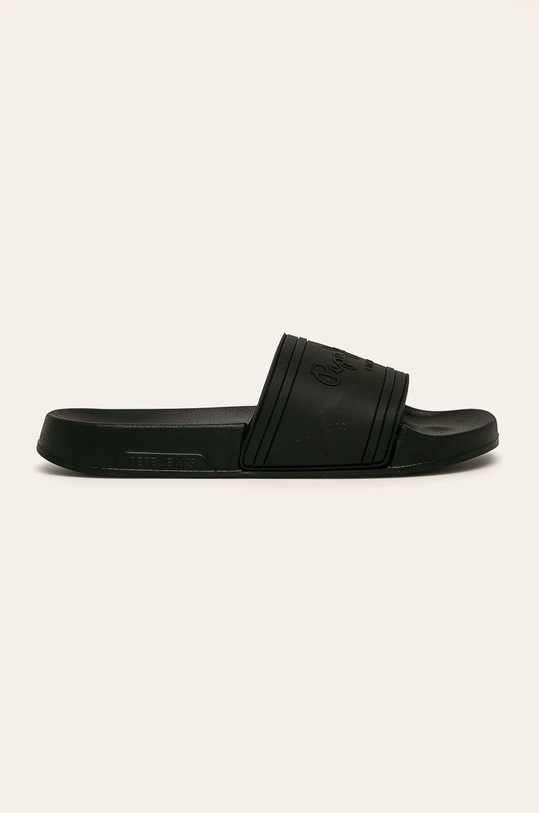 Pepe Jeans - Šľapky Slider Unisex plochý čierna PLS70081