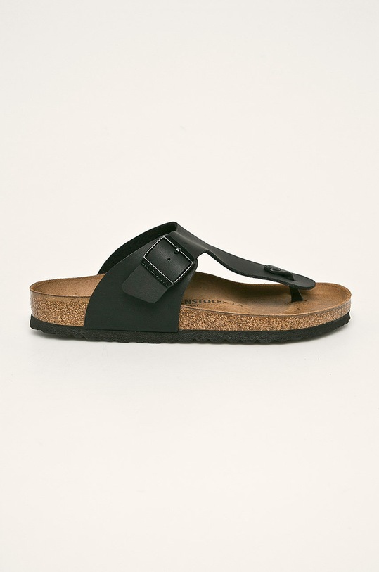 Birkenstock japonki imitacja skóry licowej czarny 44791
