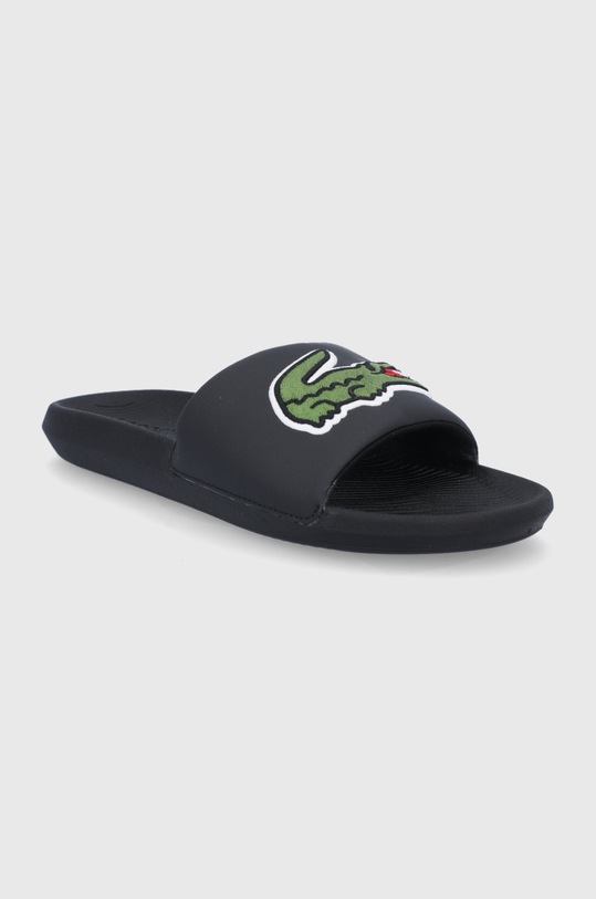 Lacoste Klapki Croco 738CMA00731B4 738CMA00731B4 czarny SS21